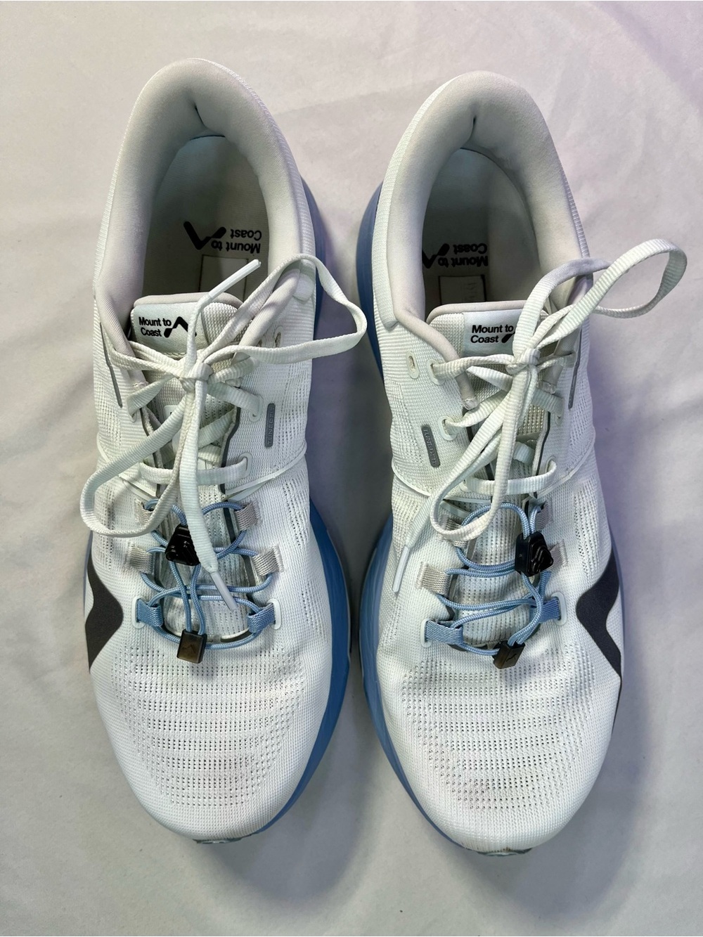 Free People Mount to Coast R1 Running Shoes Sneakers Twilight Blue White 11 - Picture 6 of 14